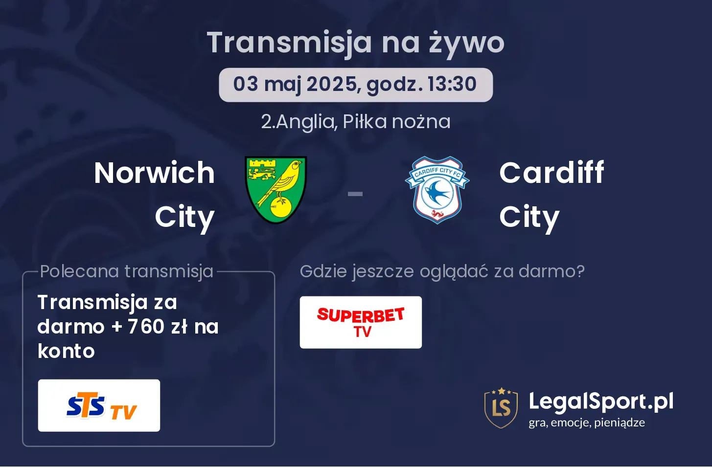 Norwich City - Cardiff City gdzie oglądać?