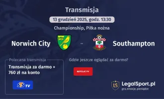 Norwich City - Southampton gdzie oglądać? (13.12)