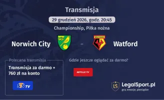 Norwich City - Watford gdzie oglądać? (29.12)