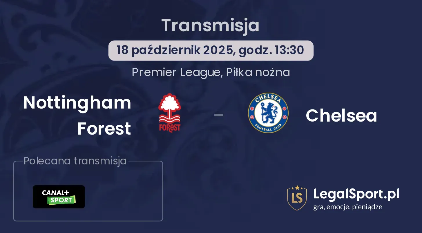 Nottingham Forest - Chelsea Transmisje
