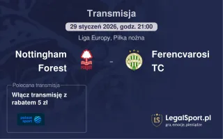 Nottingham Forest - Ferencvarosi TC gdzie oglądać (29.01.2026)