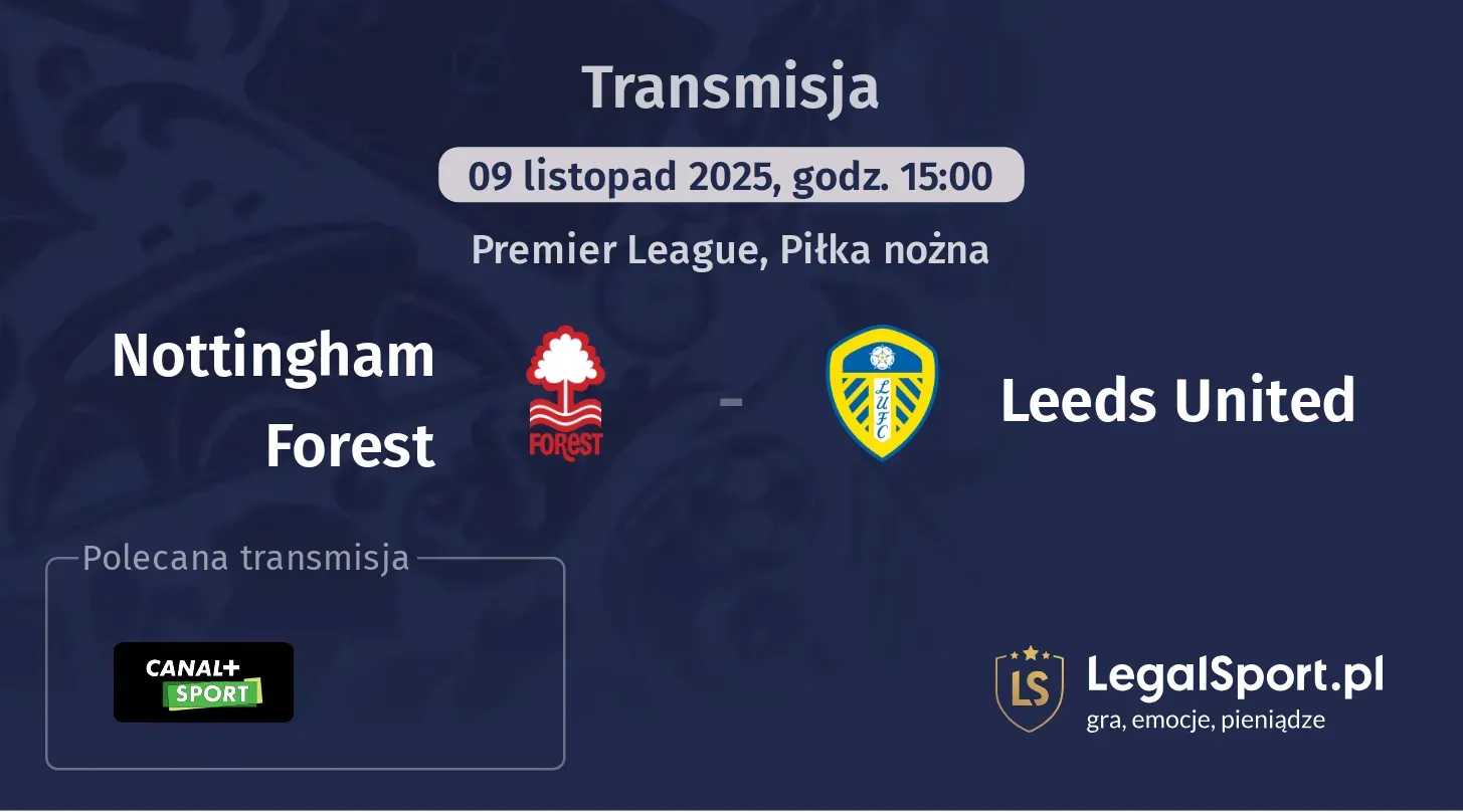 Nottingham Forest - Leeds United Transmisje
