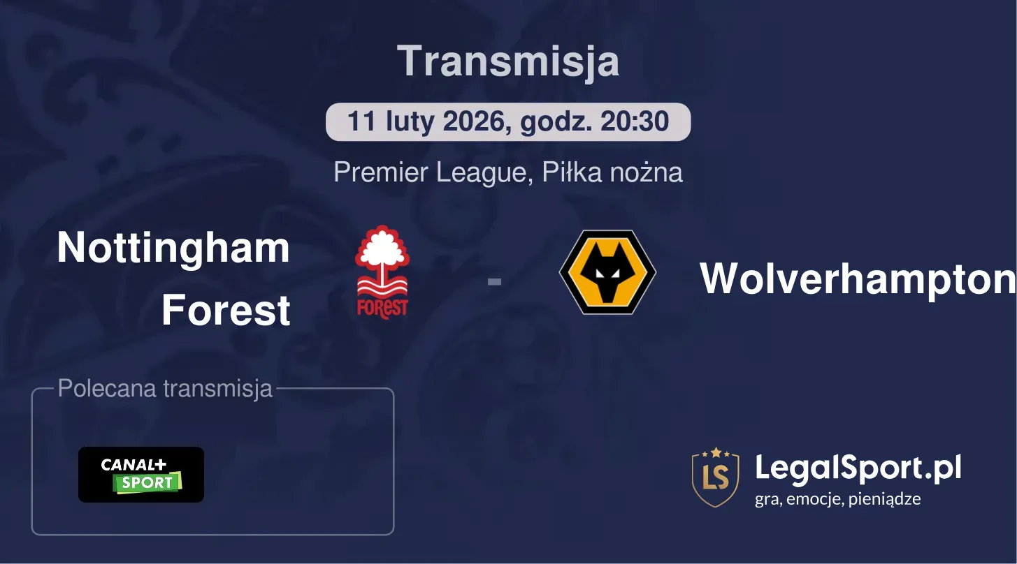 Nottingham Forest - Wolverhampton Transmisje