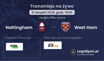 Nottingham - West Ham gdzie oglądać?