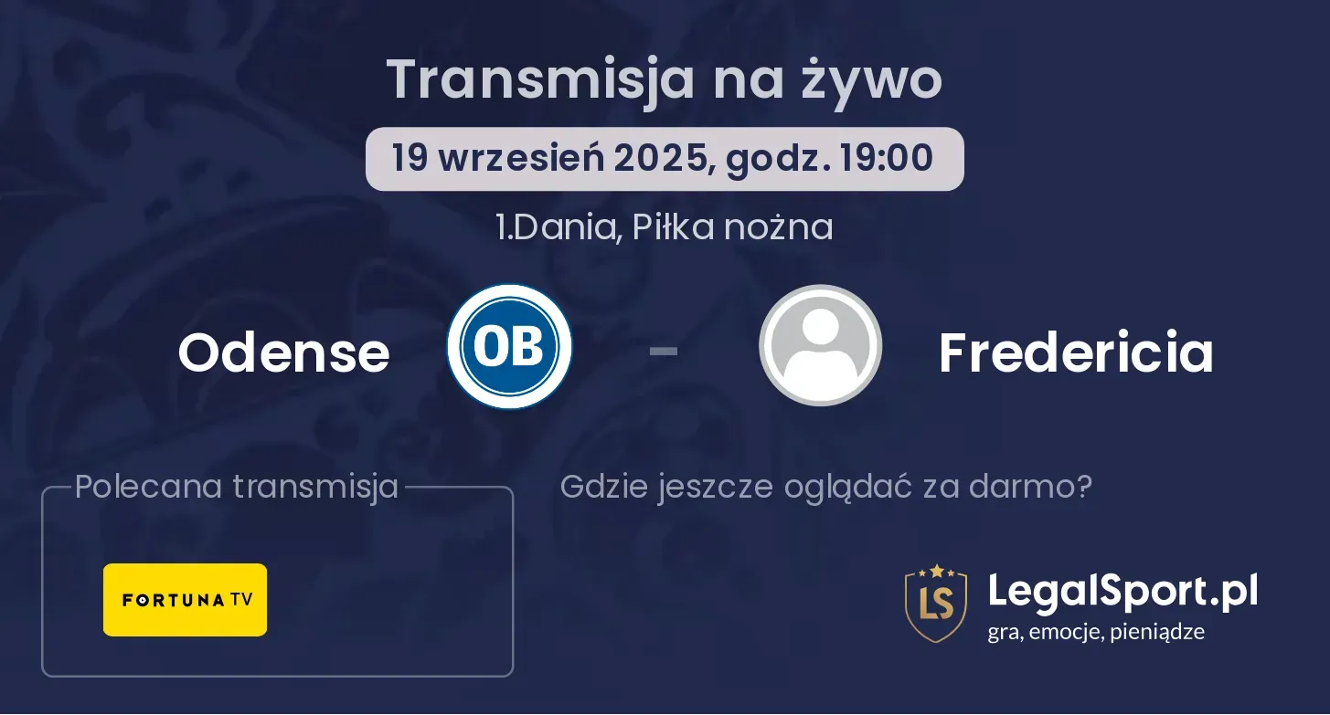 Odense - Fredericia transmisja na żywo