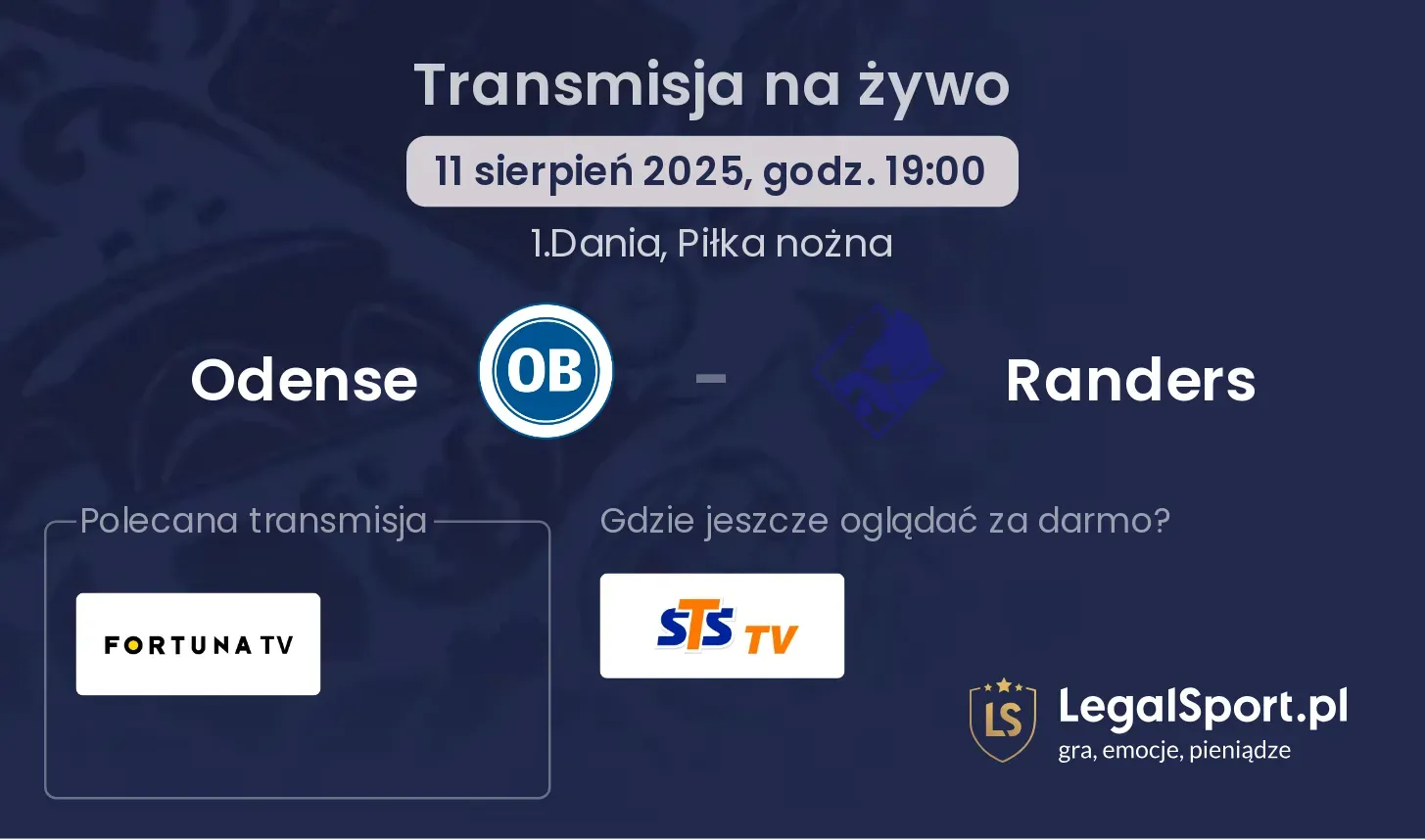 Odense - Randers transmisja na żywo