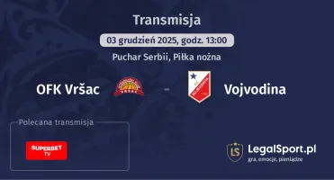 OFK Vršac - Vojvodina gdzie oglądać? (03.12)