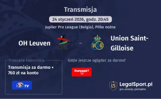 OH Leuven - Union Saint-Gilloise gdzie oglądać? (24.01)