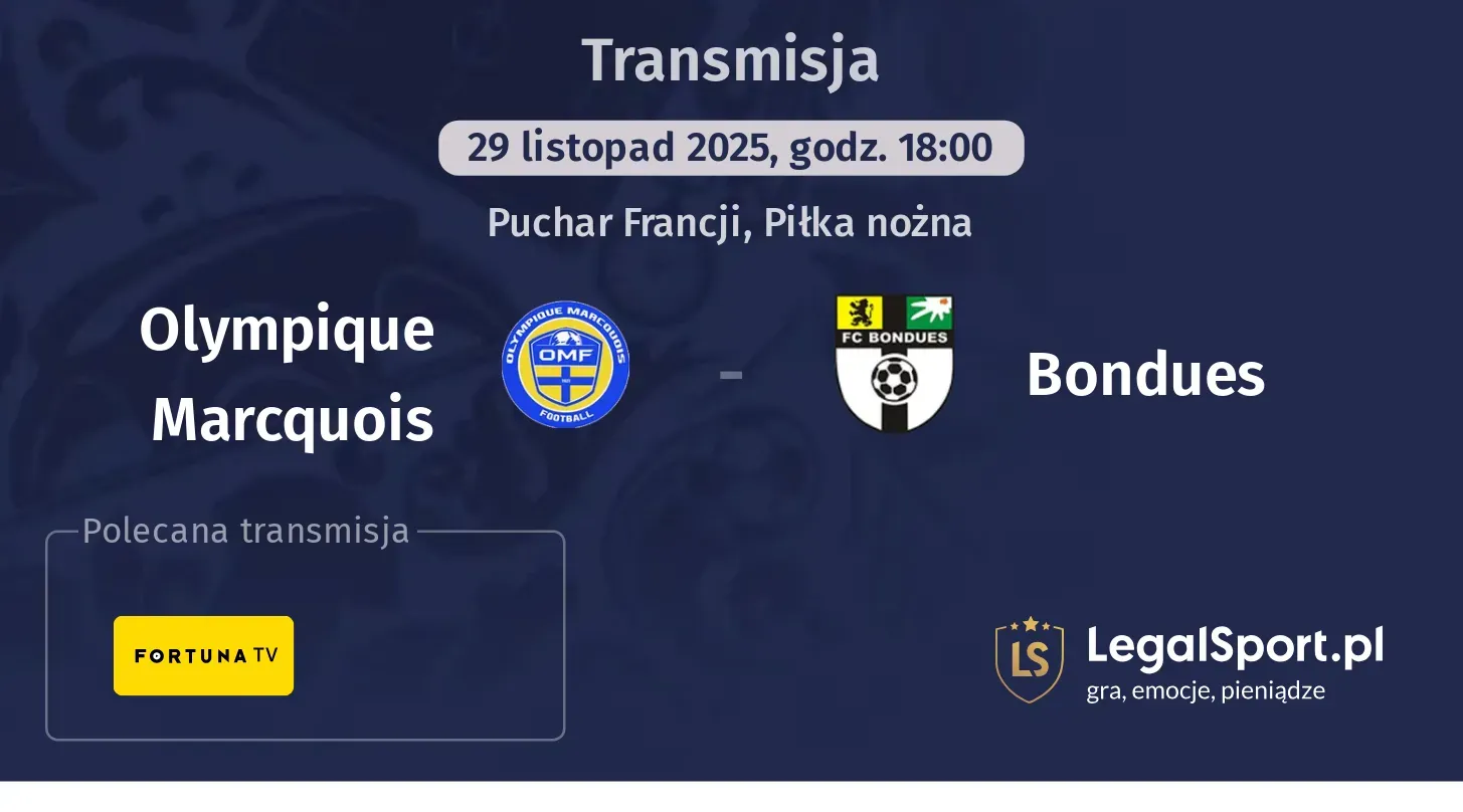 Olympique Marcquois - Bondues Transmisje