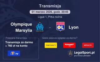Olympique Marsylia - Lyon gdzie oglądać? (01.03)