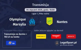 Olympique Marsylia - Nantes gdzie oglądać? (04.01)