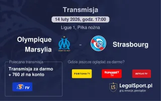 Olympique Marsylia - Strasbourg gdzie oglądać? (14.02)