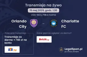 Orlando City - Charlotte FC gdzie oglądać?