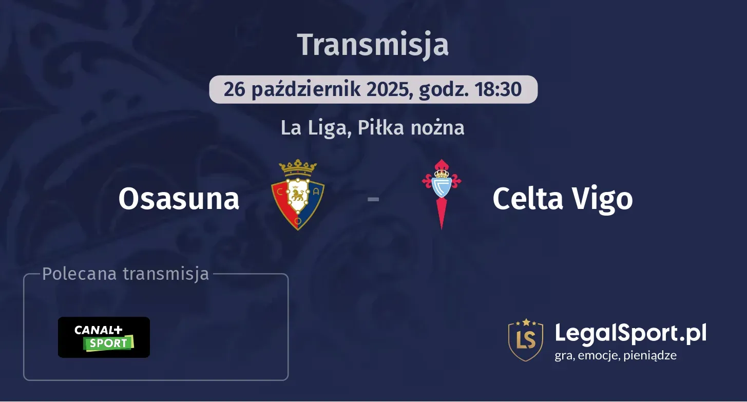 Osasuna - Celta Vigo Transmisje