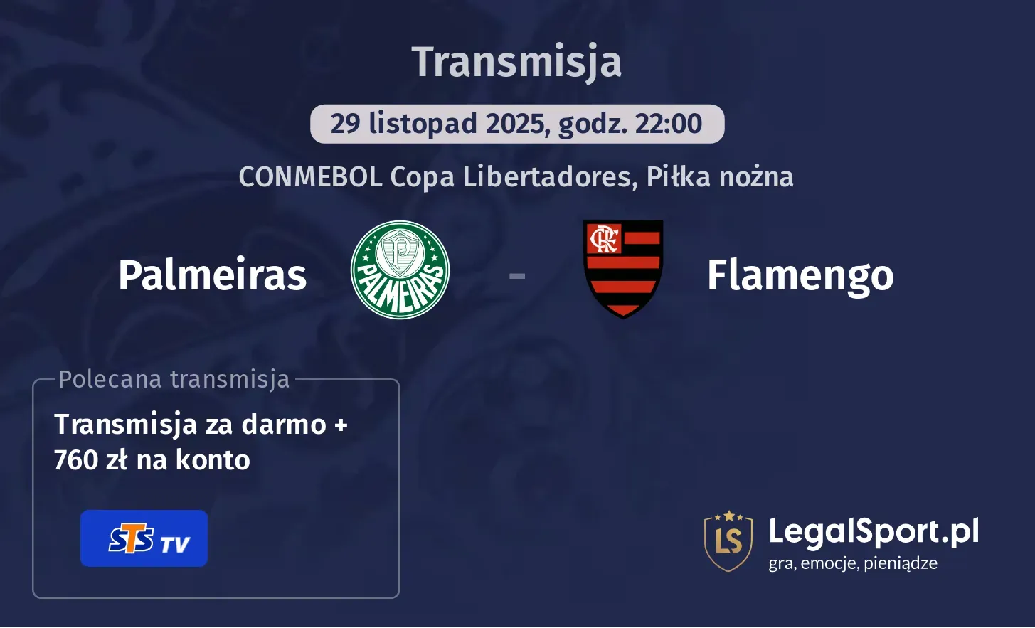 Palmeiras - Flamengo Transmisje
