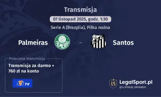 Palmeiras - Santos gdzie oglądać? (07.11)