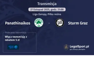 Panathinaikos - Sturm Graz gdzie oglądać? (27.11)