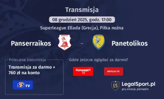 Panserraikos - Panetolikos gdzie oglądać? (08.12)