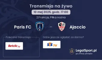 Paris FC - Ajaccio gdzie oglądać?