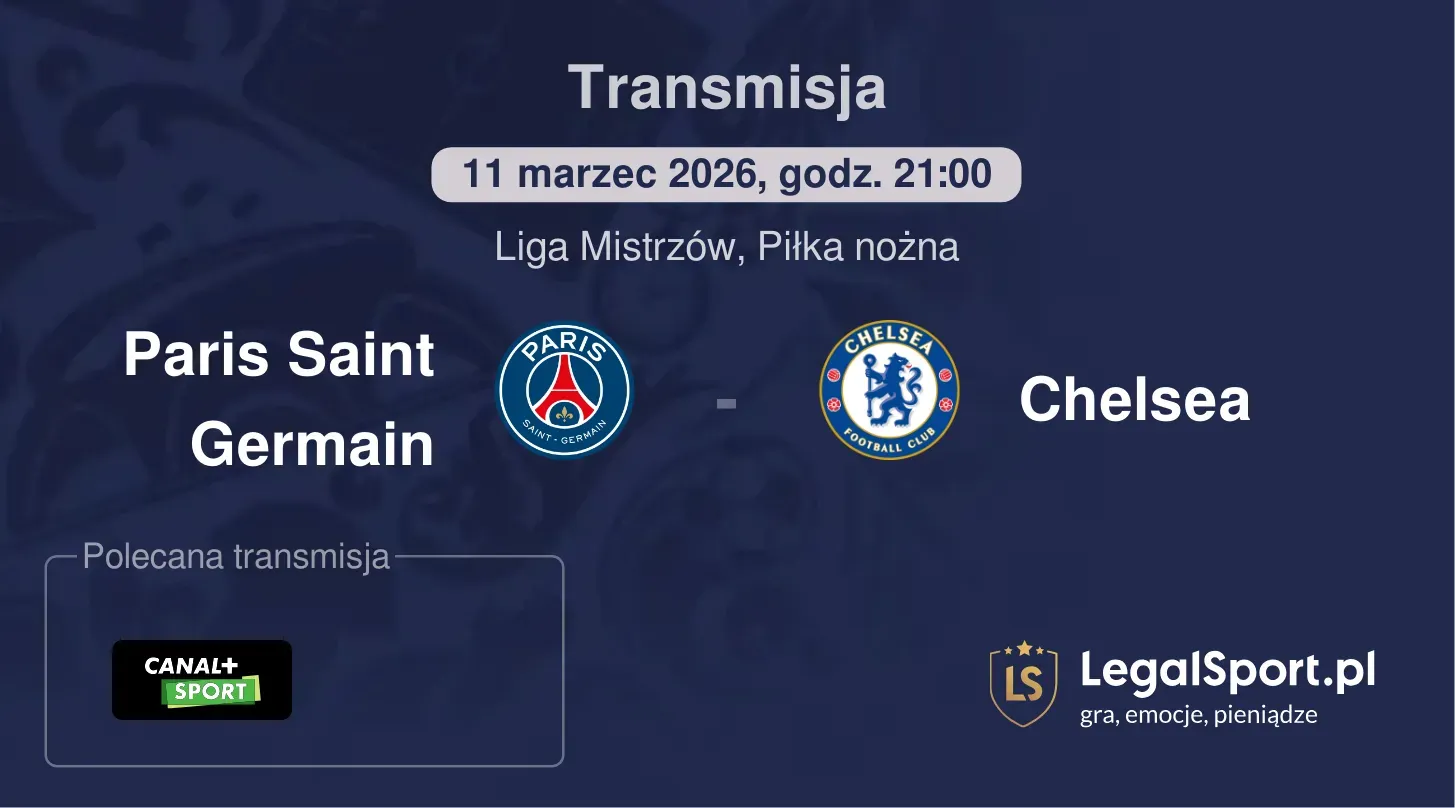 Paris Saint Germain - Chelsea Transmisje