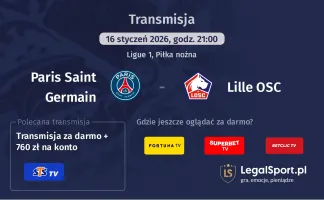 Paris Saint Germain - Lille OSC gdzie oglądać? (16.01)