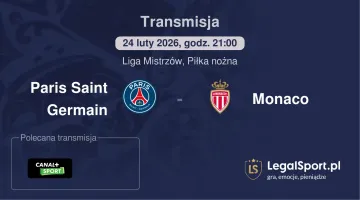Paris Saint Germain - Monaco gdzie oglądać (24.02.2026)