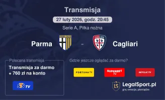 Parma - Cagliari gdzie oglądać (27.02.2026)