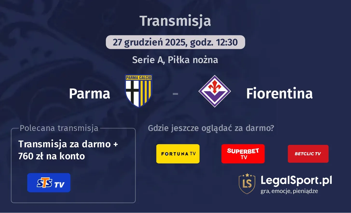 Parma - Fiorentina Transmisje