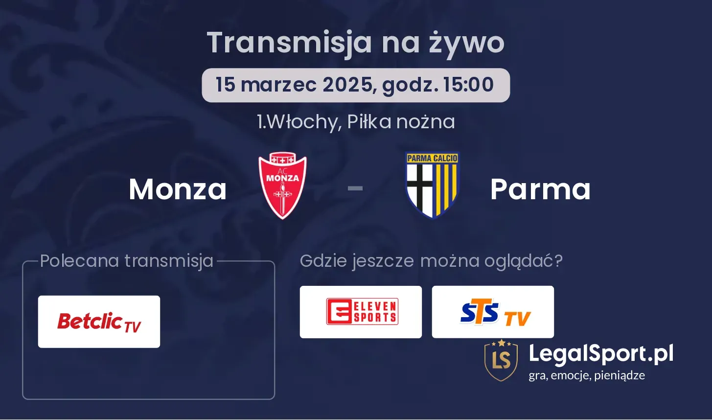 Monza - Parma gdzie oglądać?