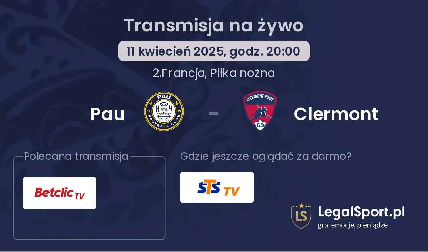 Pau - Clermont gdzie oglądać?