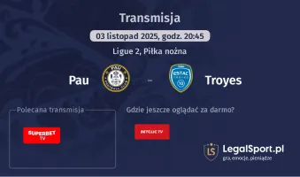 Pau - Troyes gdzie oglądać?