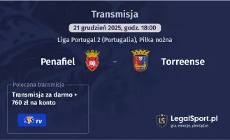Penafiel - Torreense gdzie oglądać (21.12.2025)