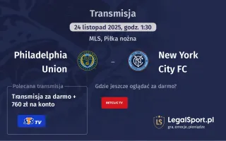 Philadelphia Union - New York City FC gdzie oglądać? (24.11)