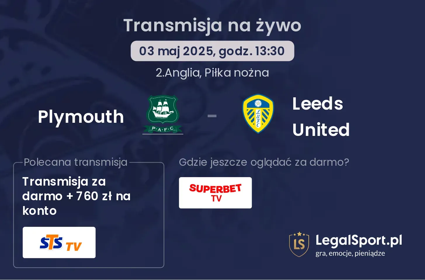 Plymouth - Leeds United gdzie oglądać?