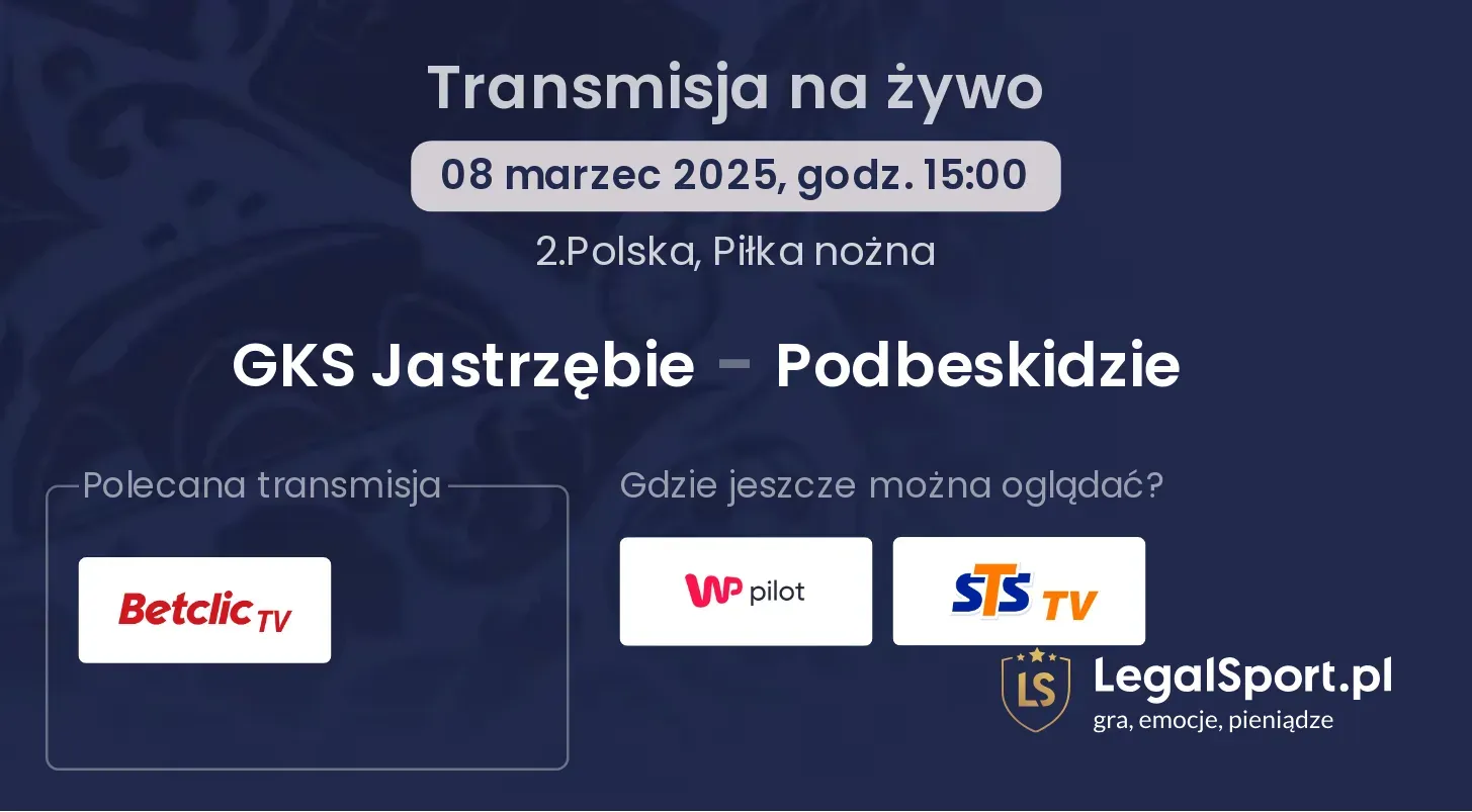 GKS Jastrzębie - Podbeskidzie gdzie oglądać?