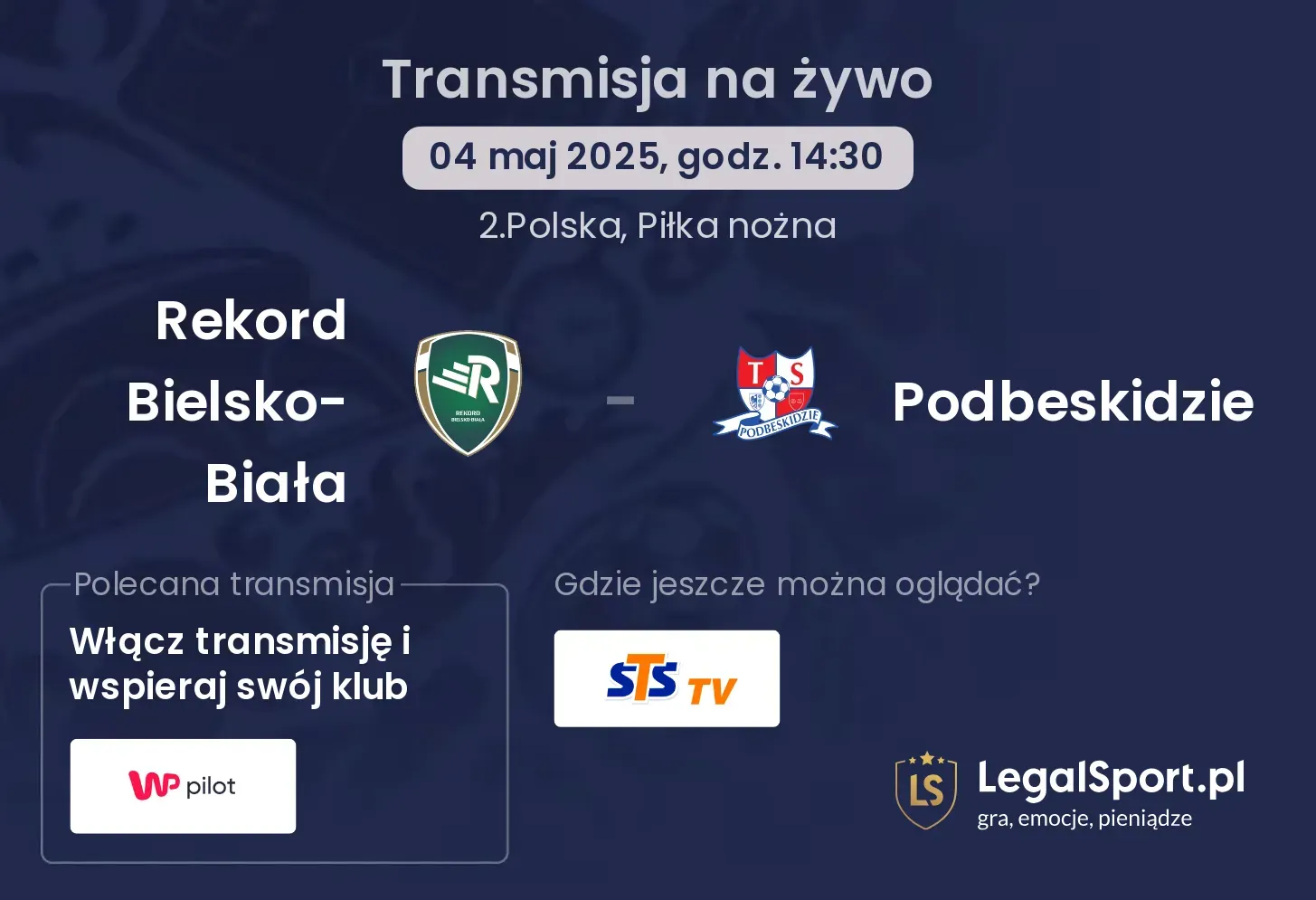 Rekord Bielsko-Biała - Podbeskidzie gdzie oglądać?