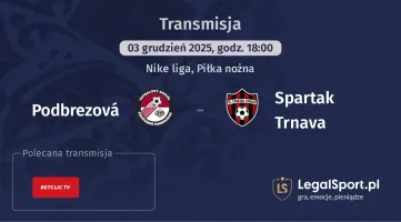 Podbrezová - Spartak Trnava gdzie oglądać? (03.12)