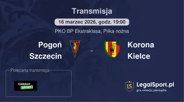 Pogoń Szczecin - Korona Kielce gdzie oglądać (16.03.2026)