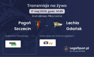 Pogoń Szczecin - Lechia Gdańsk gdzie oglądać?