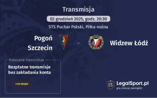 Pogoń Szczecin - Widzew Łódź gdzie oglądać? (02.12)