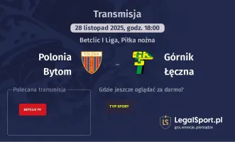 Polonia Bytom - Górnik Łęczna gdzie oglądać? (28.11)