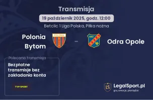 Polonia Bytom - Odra Opole gdzie oglądać?