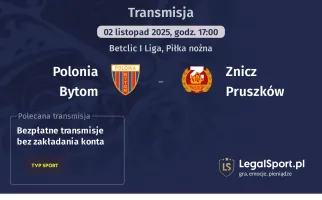 Polonia Bytom - Znicz Pruszków gdzie oglądać? (02.11)