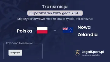 Polska - Nowa Zelandia gdzie oglądać?
