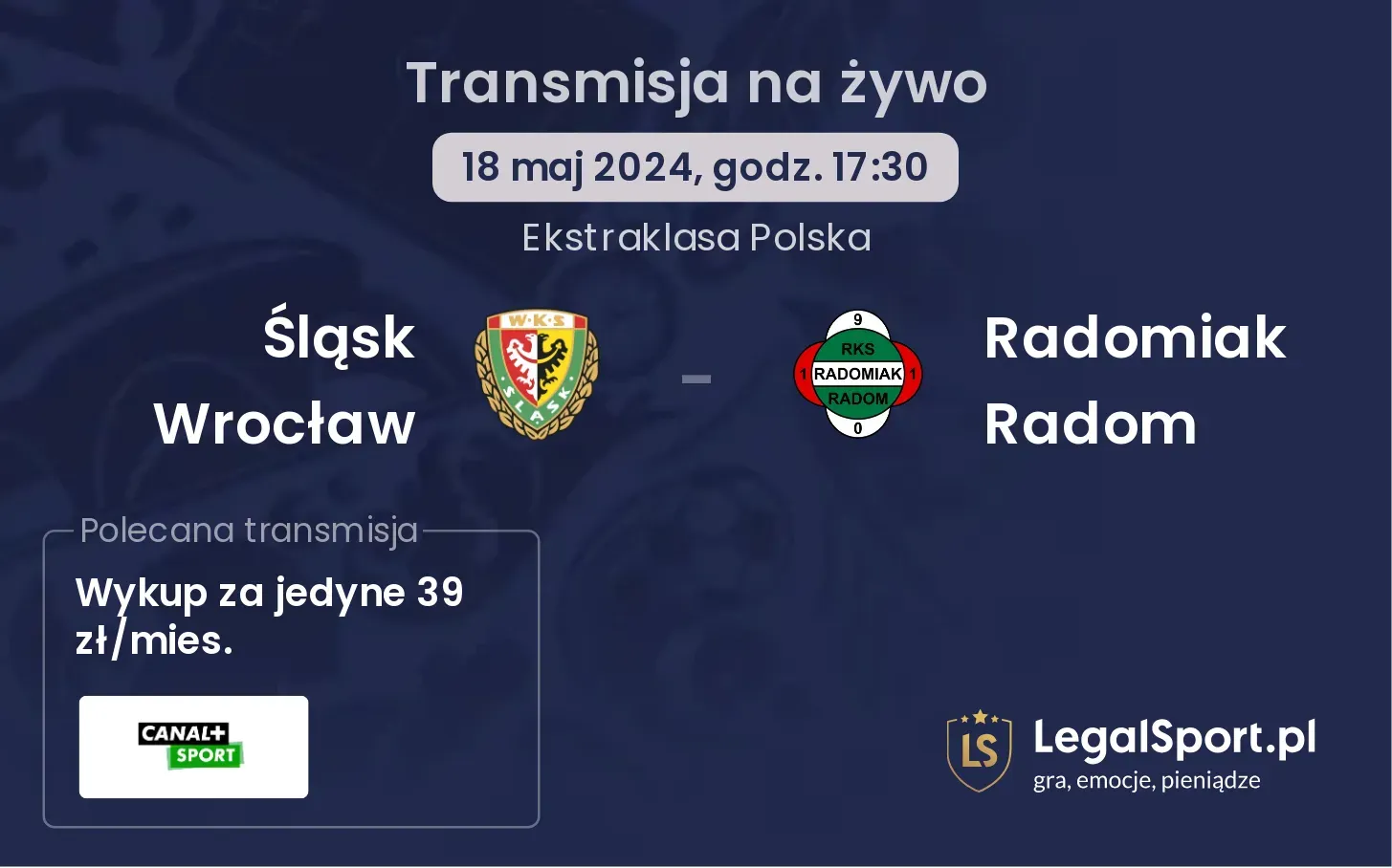 Śląsk Wrocław - Radomiak