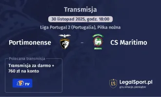 Portimonense - CS Marítimo gdzie oglądać? (30.11)