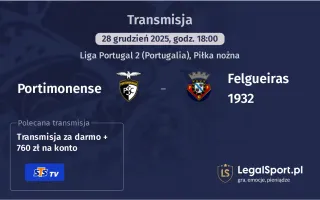 Portimonense - Felgueiras 1932 gdzie oglądać (28.12.2025)