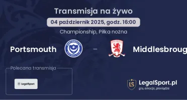 Portsmouth - Middlesbrough gdzie oglądać?