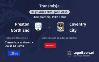 Preston North End - Coventry City gdzie oglądać? (09.12)