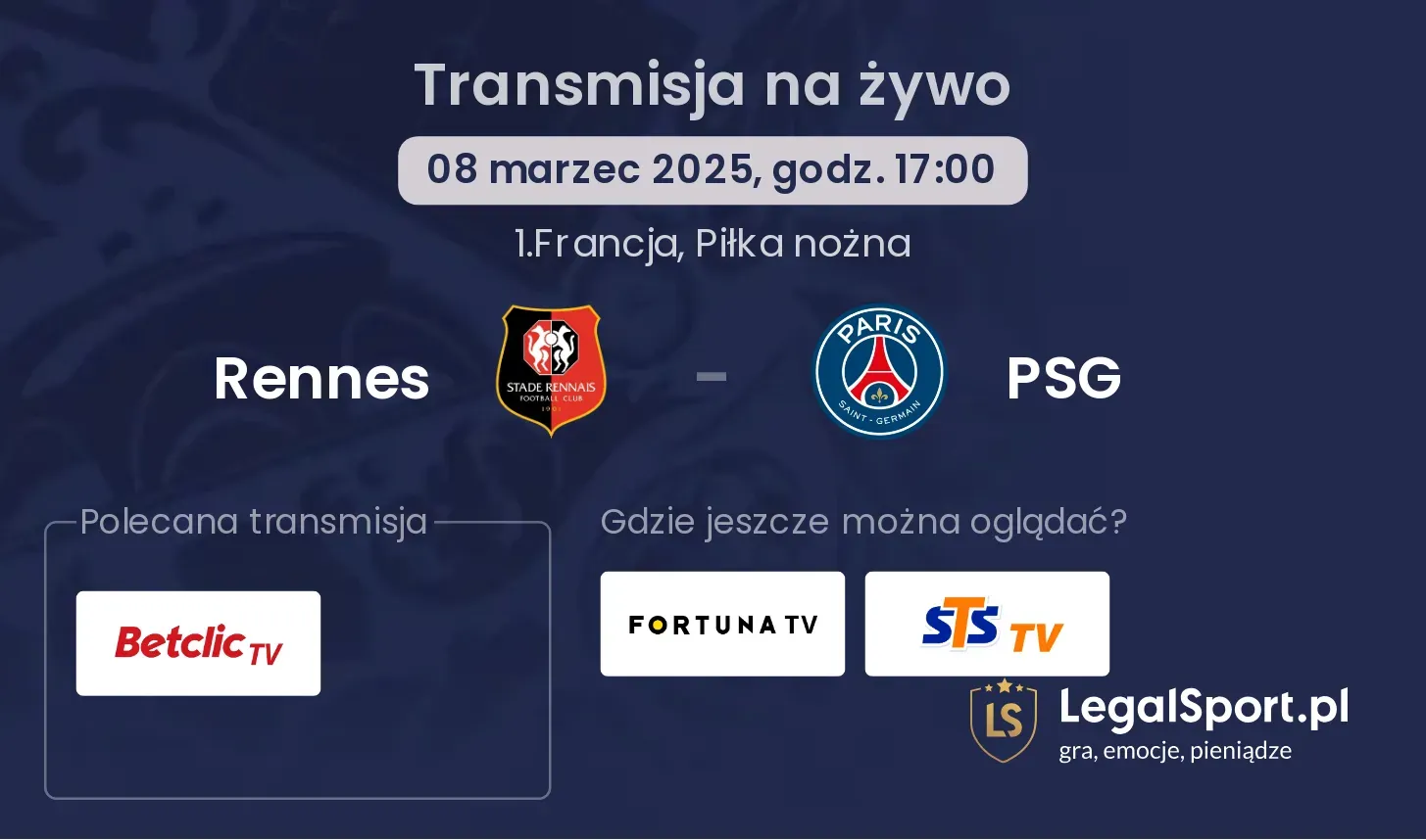 Rennes - PSG gdzie oglądać?